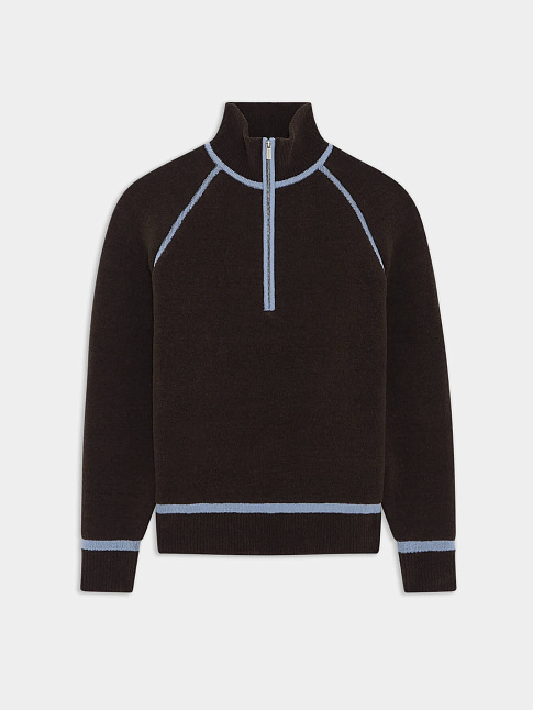 Свитер LAINE (размер M, цвет Темно-коричневый)