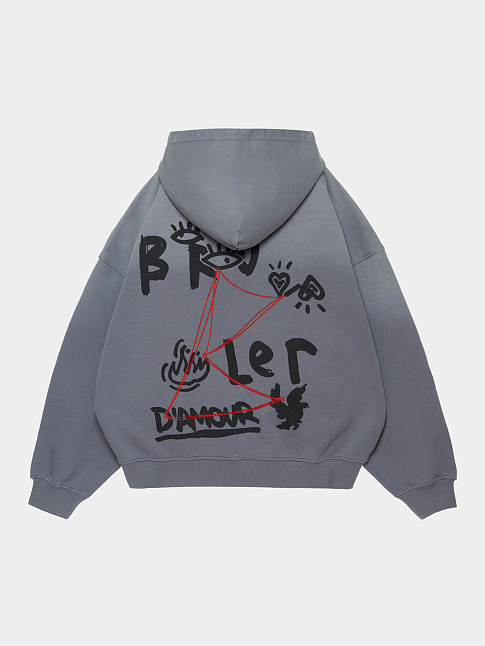 Худи ZIP INVESTIGATION (размер M, цвет Серый)