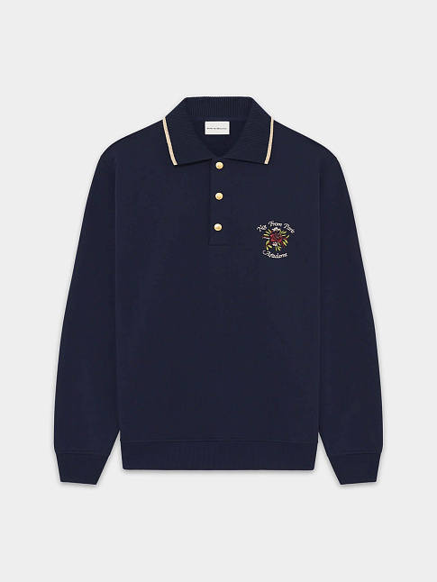 Свитшот POLO SLOGAN ROSE (размер M, цвет Синий)