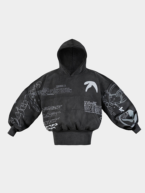Худи A—SKETCH (размер L, цвет Черный)