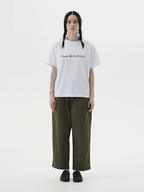 Футболка HATE RUN (размер M, цвет Белый)