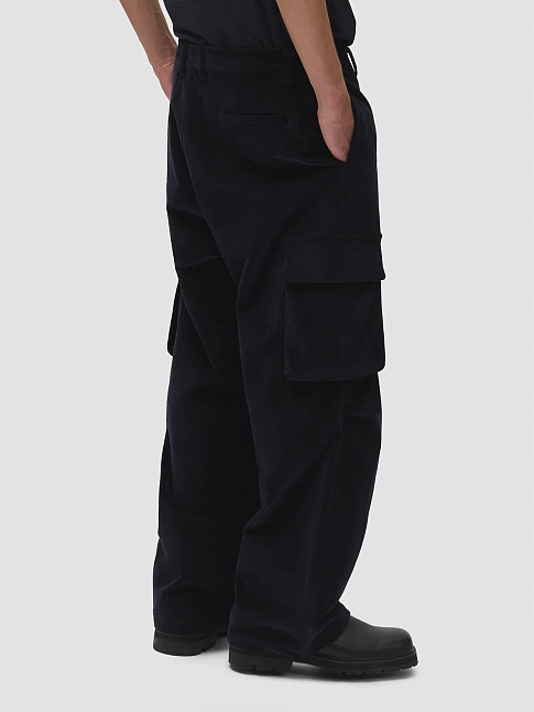 Брюки CORDUROY CARGO (размер 30, цвет Темно-синий)