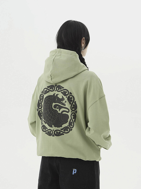 Худи DRAGON (размер M, цвет Зеленый)
