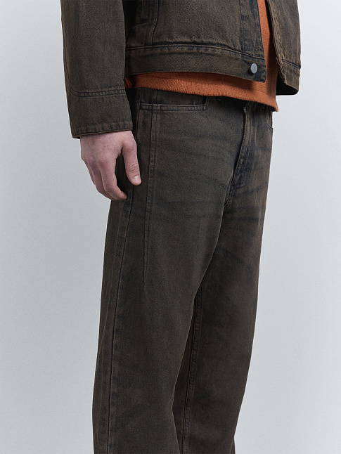 Джинсы CROMER DYED (размер M, цвет Коричневый)