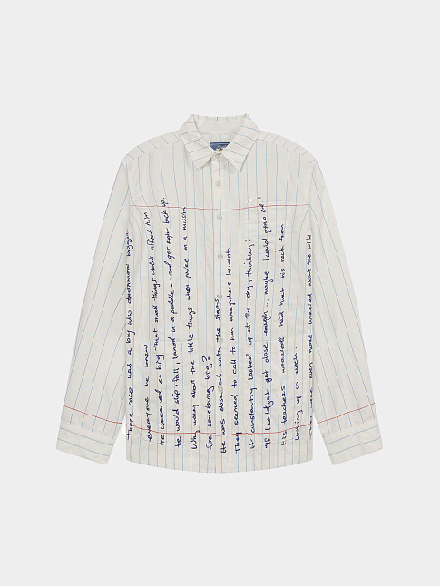 Рубашка PAPER HANDWRITING (размер L, цвет Белый)