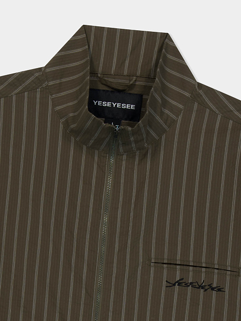 Рубашка HI NECK TWO WAY ZIP UP (размер XL, цвет Коричневый)