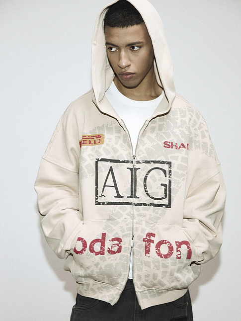 Худи ZIP PARRAIN DE SOUVENIRS (размер L, цвет Бежевый)