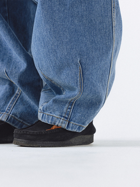 Брюки STONE VINTAGE DENIM BALLOON (размер M, цвет Голубой)