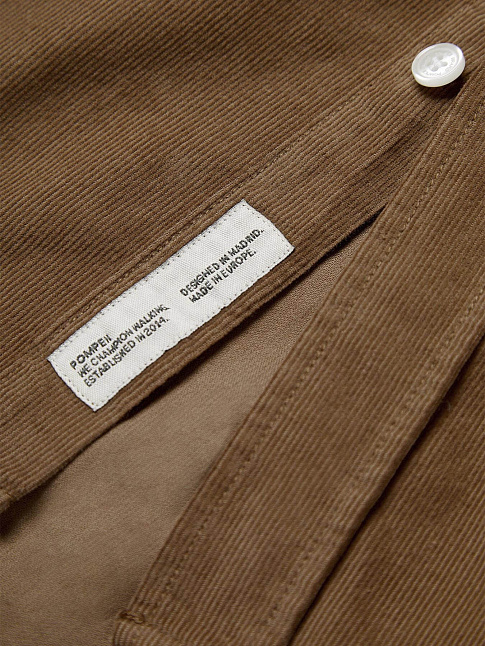 Рубашка CORDUROY BOXY (размер XL, цвет Коричневый)