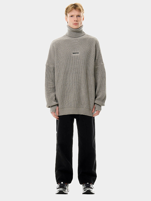 Свитер CHAINMAIL TURTLENECK (размер S, цвет Серый)