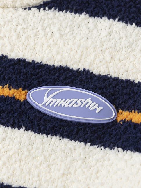 Свитер SOFT STRIPS (размер S, цвет Бежевый-Темно-синий)