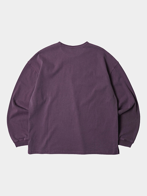 Лонгслив OG PIGMENT DYEING (размер M, цвет Фиолетовый)