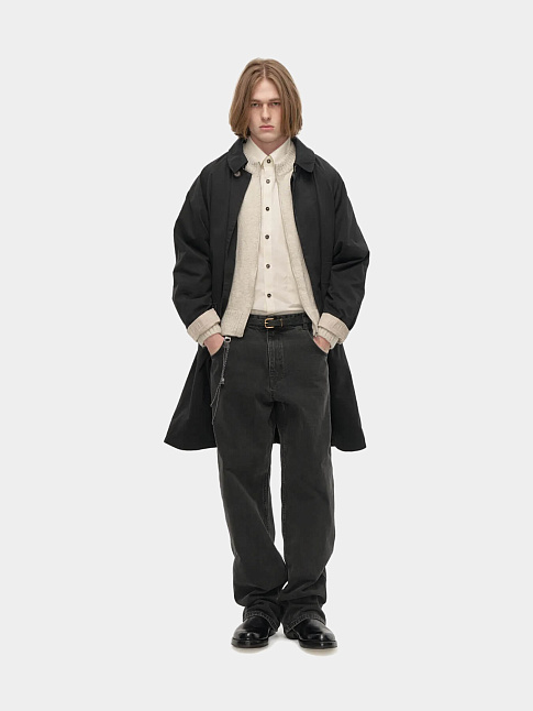 Плащ WASHED TRENCH (размер L, цвет Черный)