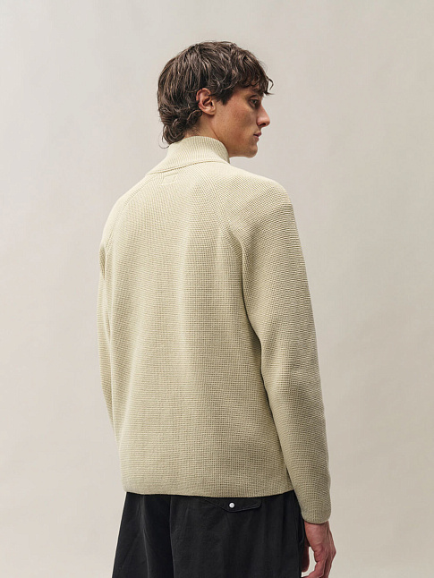 Кардиган WAFFLE KNIT COTTON ZIP LENS (размер L, цвет 120)