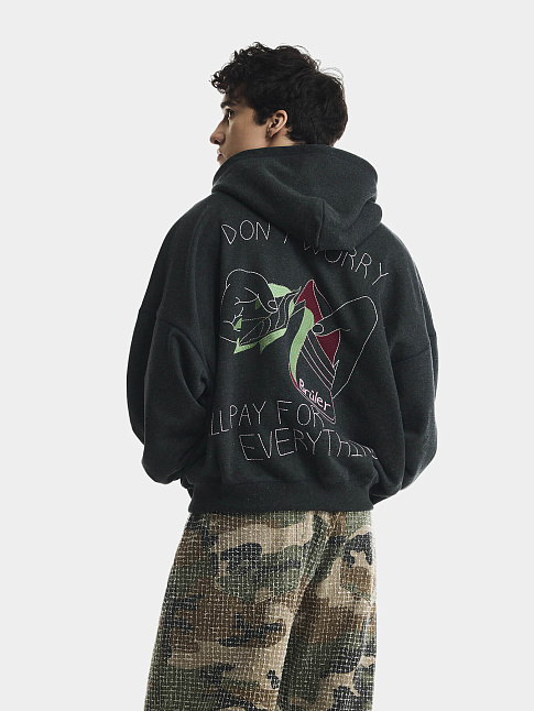 Худи CAISSE (размер S, цвет Темно-синий)