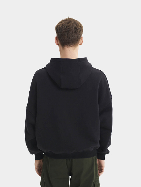 Худи ZIP  (размер L, цвет Черный)