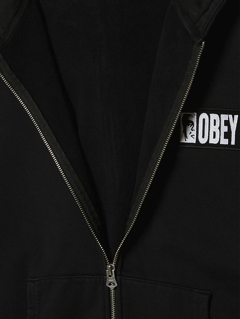 Худи MARGIN FADED ZIP (размер M, цвет Черный)