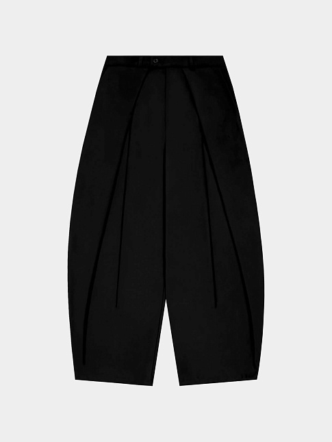 Брюки FOLDED WIDE (размер L, цвет Черный)