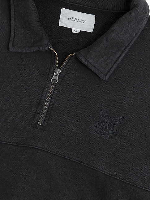 Свитшот GREEN MAN 1/4 ZIP (размер M, цвет Темно-серый)