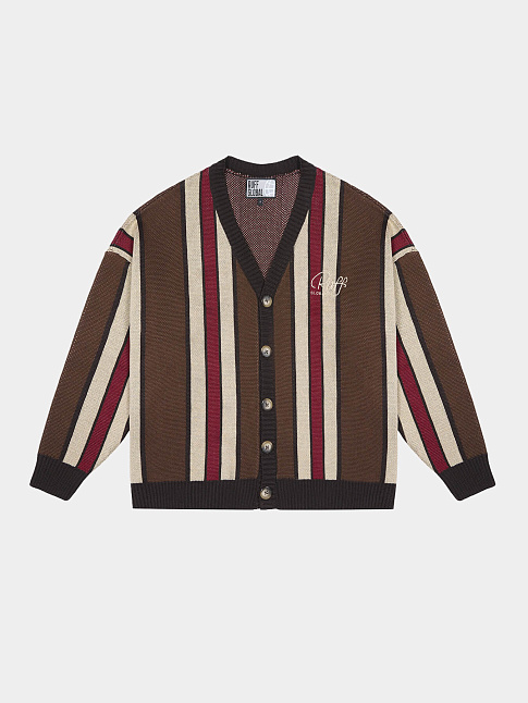 Кардиган SHADOW STRIPES (размер L, цвет Коричневый)