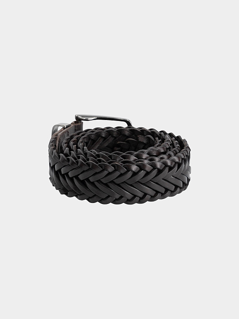 Ремень BRAIDED LEATHER (размер one size, цвет Черный)