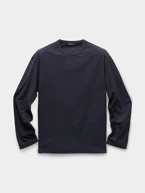 DYING PIN STRIPE LONG SLEEVE TSHIRT (размер L, цвет Темно-синий)