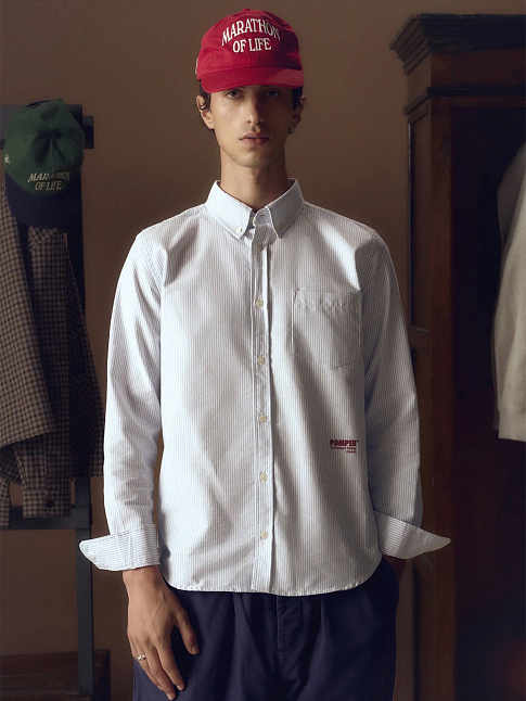 Рубашка STRIPE OXFORD (размер M, цвет Голубой)