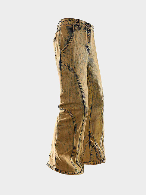 Джинсы RACE (размер XL, цвет Желтый)