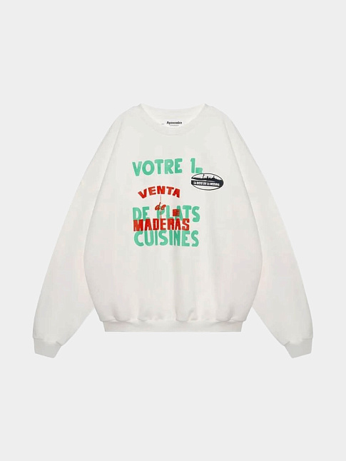 Свитшот AYAWASKA MARRAKESH MERCATO (размер L-XL, цвет Белый)
