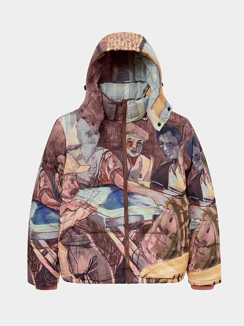 Пуховик DOMINO PLAYERS (размер M, цвет Разноцветный)