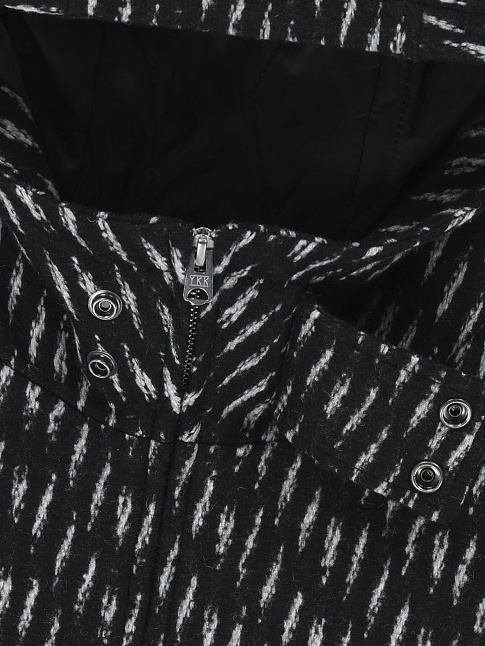Куртка HOODED WOOL ZIP (размер L, цвет Черный)