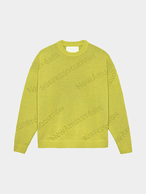 Свитер LOGO JACQUARD (размер XL, цвет Желтый)