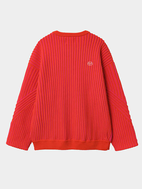 Свитер 2TONE STRIPES RIB (размер L, цвет Оранжевый)