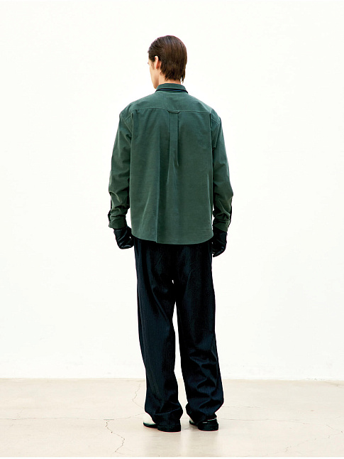 Рубашка PIN CORDUROY ONE POCKET (размер M, цвет Зеленый)