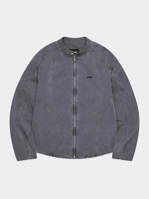 Куртка PIGMENT DYED OVAL GLOBE BIKER (размер L, цвет Серый)