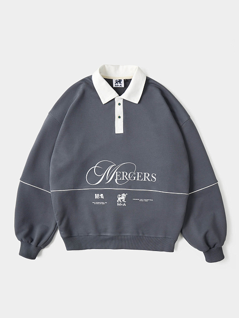 Свитшот VELOUR RUGBY (размер M, цвет Серый)