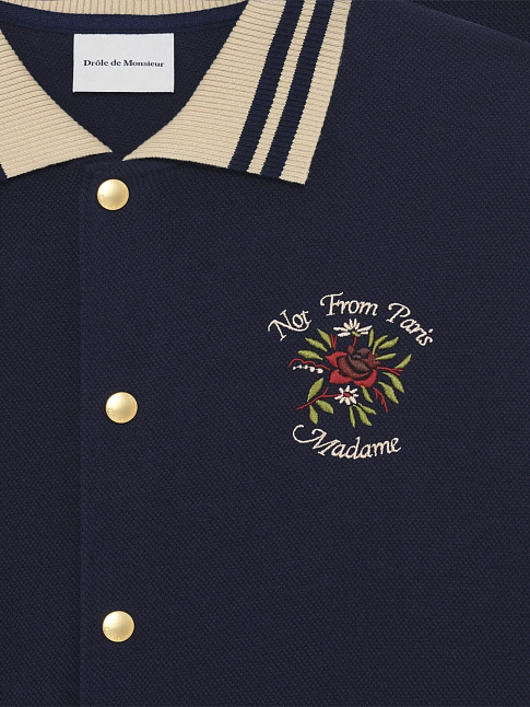 Рубашка PIQUEE SLOGAN ROSE (размер M, цвет Синий)