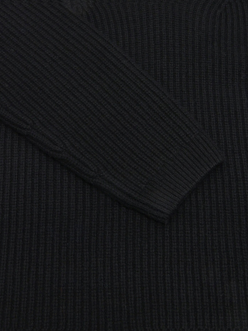 Свитер HALF ZIP WOOL (размер S, цвет Черный)