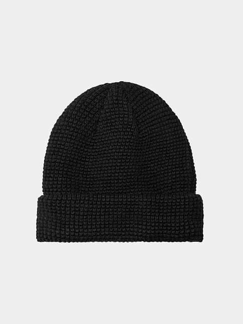 Шапка TWO LAYER WATCH BEANIE LOGO (размер one size, цвет Черный)
