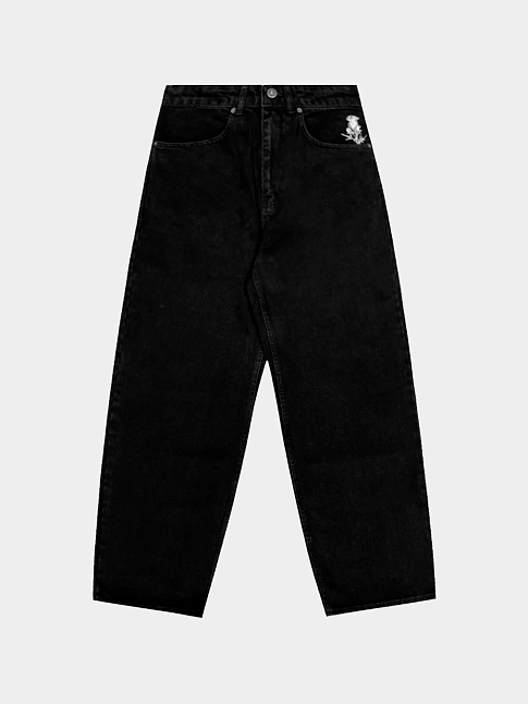 Джинсы LOOSE FIT HEAVYWEIGHT WASHED (размер XXL, цвет Черный)