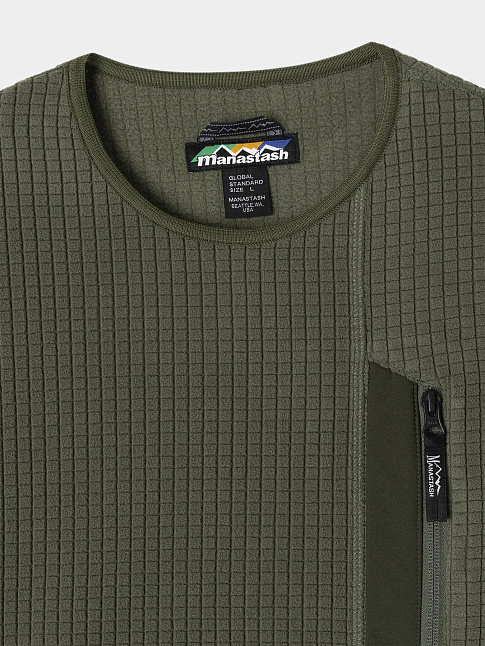 Свитшот GRID FLEECE (размер L, цвет Зеленый)