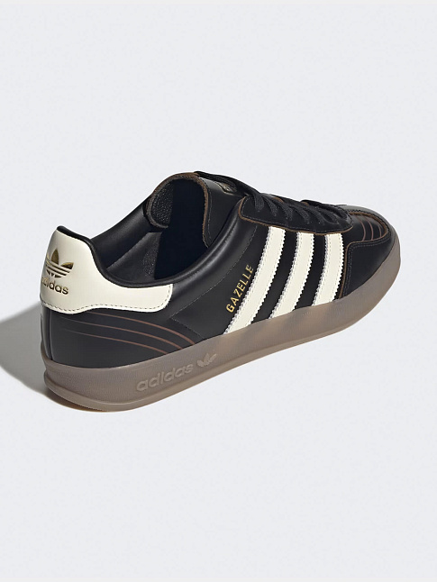 Кроссовки GAZELLE INDOOR (размер 40 2/3, цвет Черный-Бежевый)