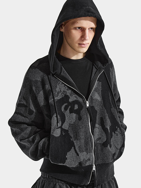 Худи CUMO KNIT ZIP (размер M, цвет Темно-серый)