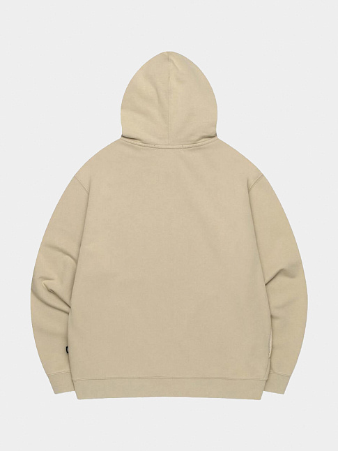 Худи WASHED OG APPLIQUE ZIP-UP (размер XL, цвет Бежевый)