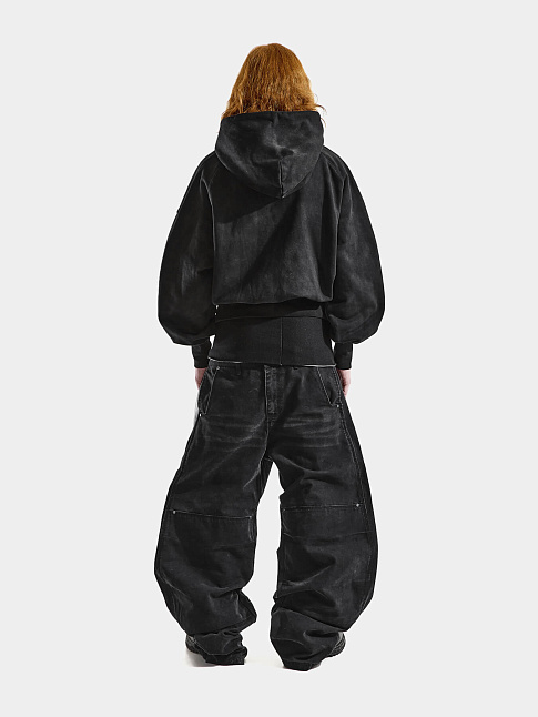 Худи PERFECT WIDE CUFF HOODIE (размер L, цвет Черный)