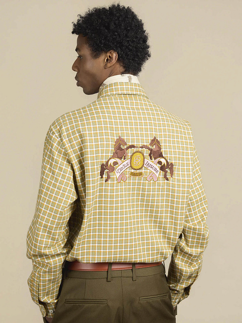 Рубашка EMBLEME CHEVAL (размер XXL, цвет Зеленый)