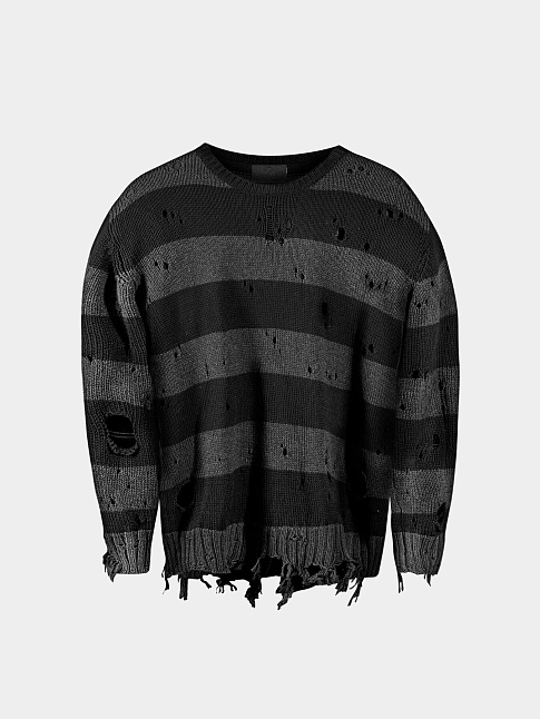 Свитер BUM (размер M, цвет Черный-Серый)
