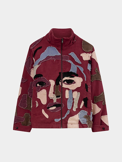 Куртка COLLAGED MAN (размер L, цвет Бордовый)