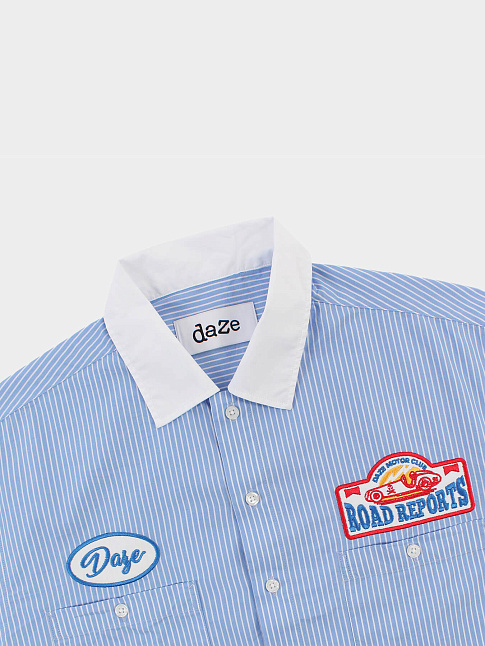 Рубашка ROAD REPORTS (размер M, цвет Голубой)