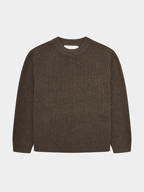 Свитер BOXY WOOL (размер S, цвет Коричневый)
